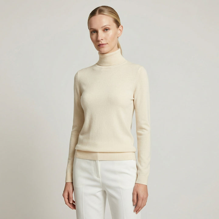 Moderner, figurbetonter Damen Rollkragenpullover, komfortabel und elegant für jeden Tag.