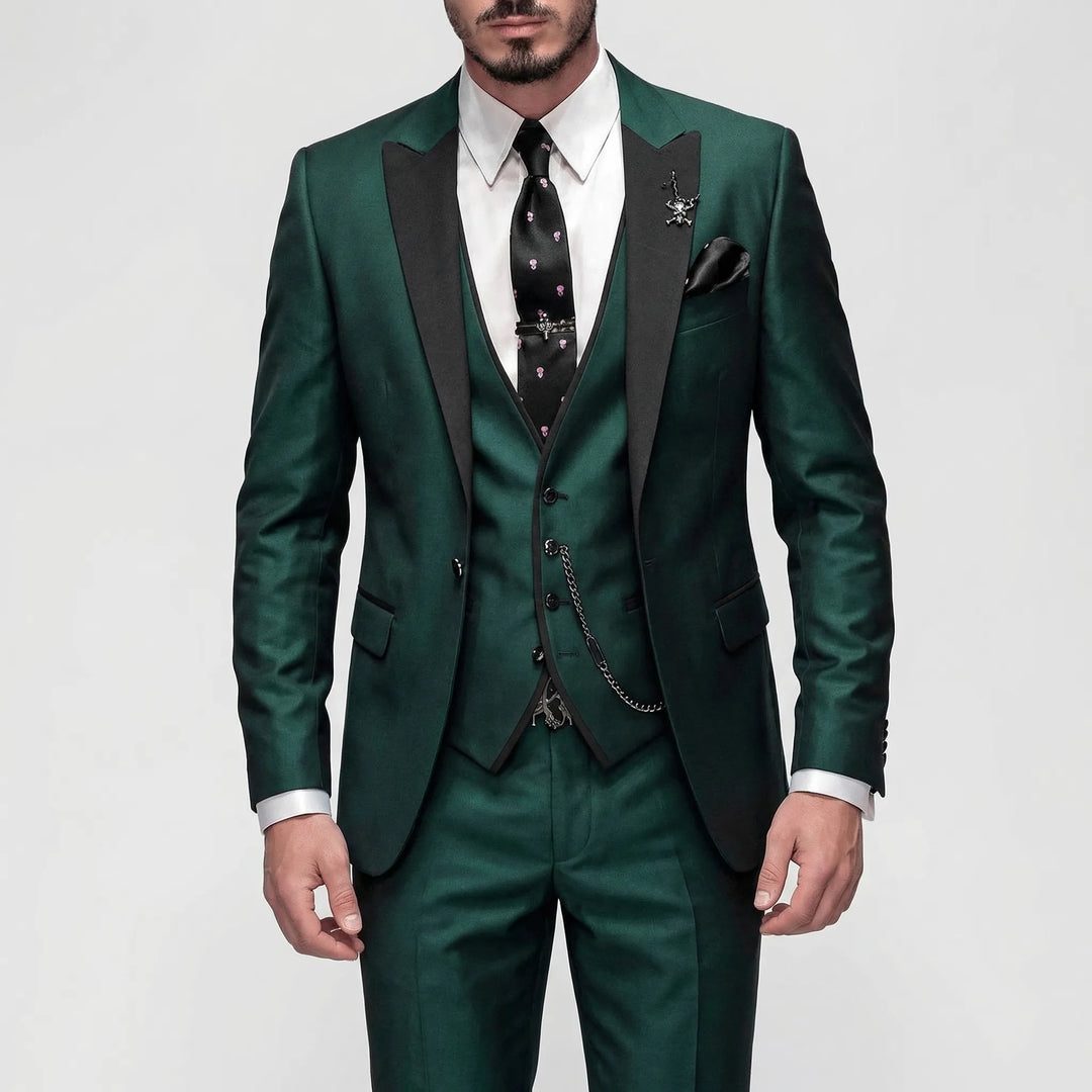 Herren Slim-Fit Anzug 'Seth' 3-teilig, elegant & modern. Perfekt für Businessmeetings oder festliche Anlässe.