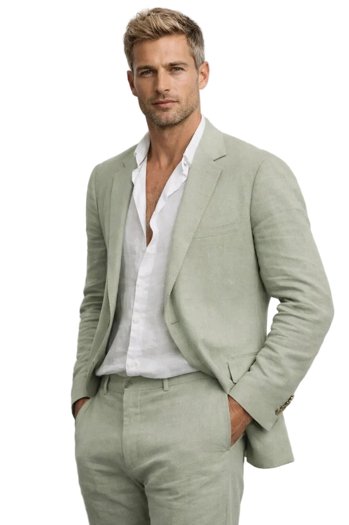 Eleganter Herren Anzug Set (zweiteilig) für Business & festliche Anlässe, mit Sakko und passender Hose.