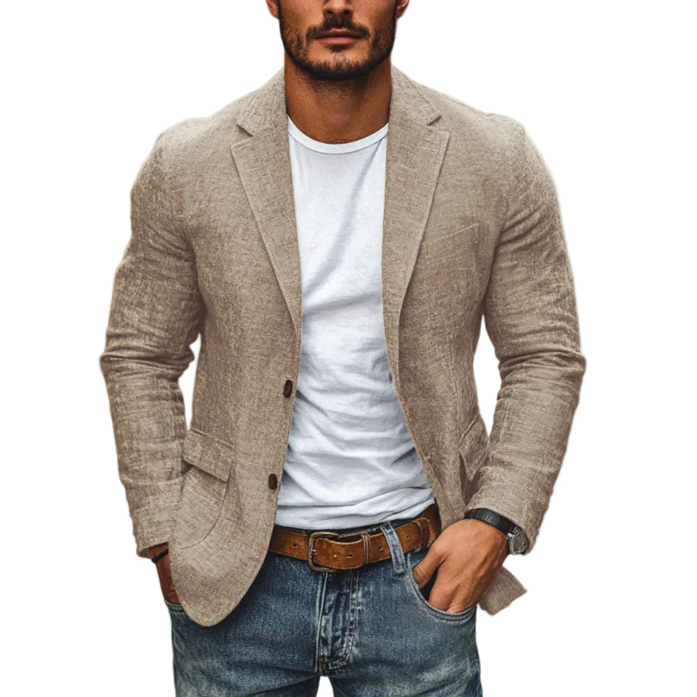 Moderner Herren Slim Fit Blazer für stilvolle Auftritte. Vielseitige Anzugjacke für Business und Freizeitmode.
