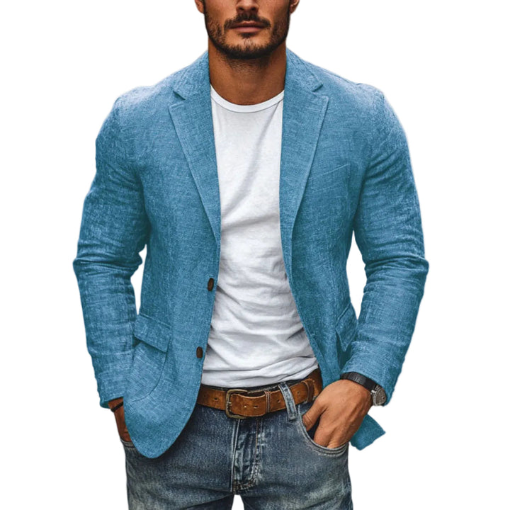 Klassischer Herren Slim Fit Blazer, elegante Anzugjacke für Business und moderne Freizeit-Looks, mit Reverskragen.