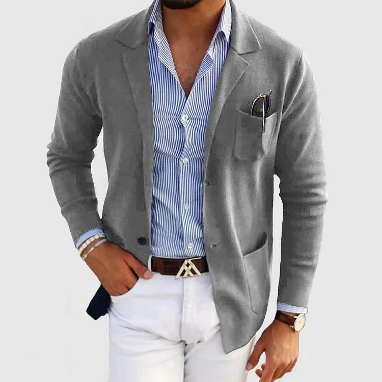 Stilvolle Herrenjacke, ideal als Business Casual Blazer oder eleganter Freizeit Blazer für Herren.