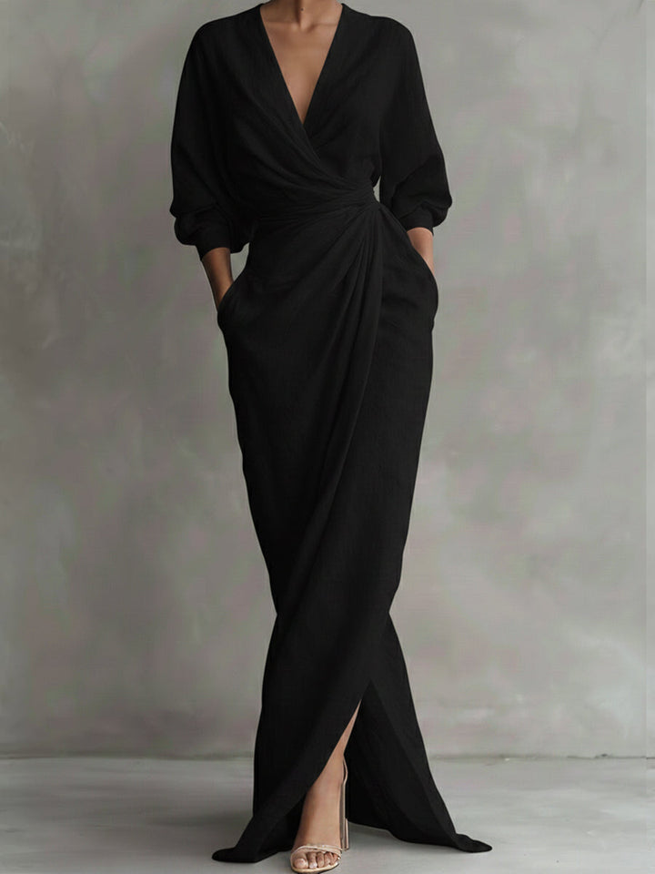 Vielseitiges Damen Herbstkleid. Elegant für Hochzeiten, festliche Anlässe oder als stilvolles Freizeitkleid bequem tragbar.