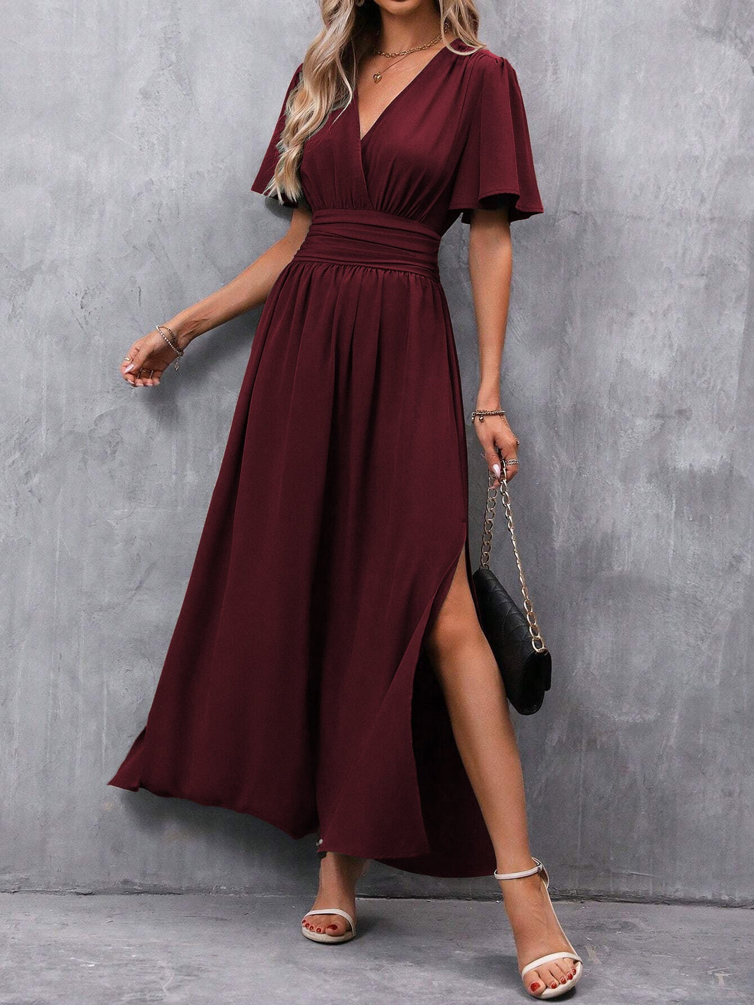Graziöses Zarofia Maxi Wickelkleid für Damen, ein vielseitiges Sommer- und Abendkleid mit Eleganz.