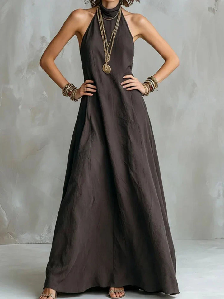 Trendiges Damen Maxikleid, elegantes Neckholder Abendkleid und bequemes Sommer-Urlaubskleid in einem.