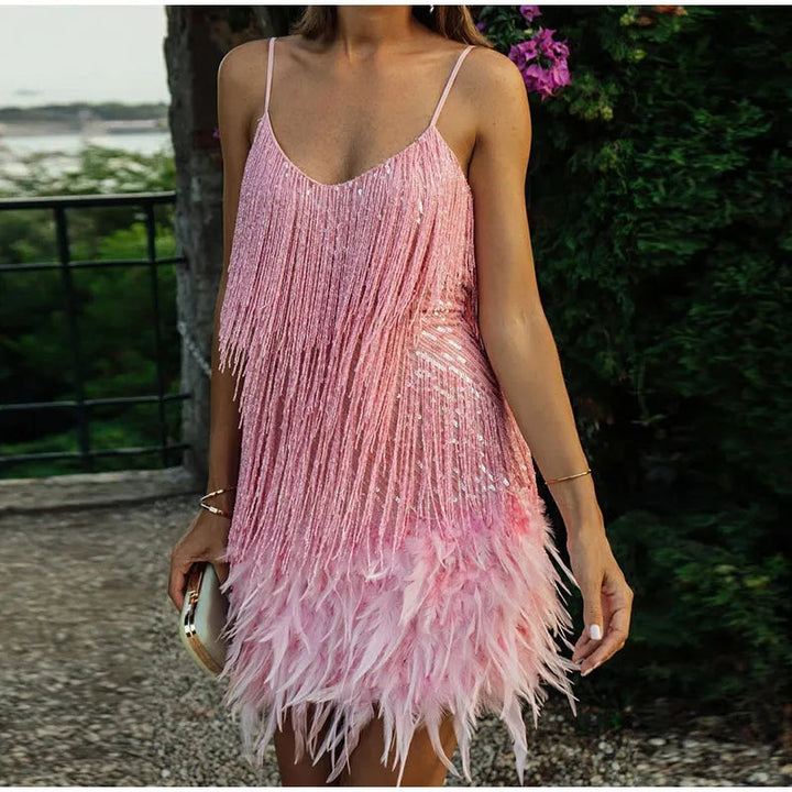 Damen Festkleid: Langes Plissee Maxikleid in elegantem Design, ideal für Hochzeitsgäste & Partys.