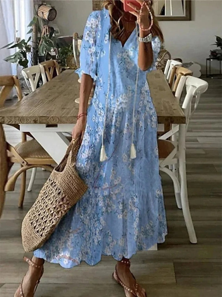 Schmeichelhaftes festliches Damenkleid, betont die Figur, ideal für Abendmode und Feiern.