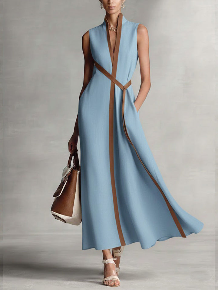 Komfortables fließendes Damenkleid, vielseitig als Herbst-Partykleid oder für Hochzeitsgäste geeignet.
