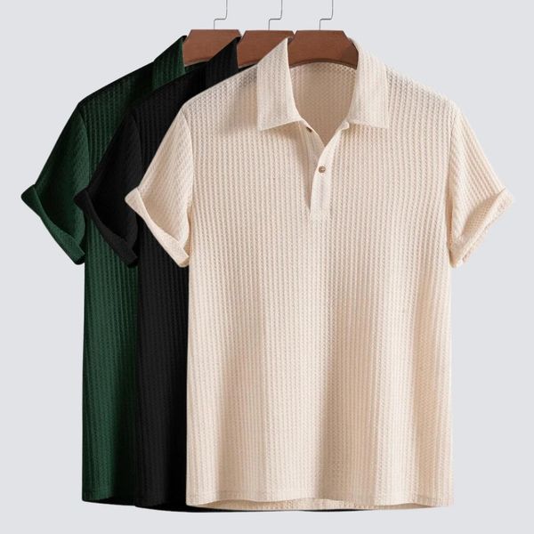 Bequemes Herren Poloshirt für elegante Business-Casual-Looks. Hochwertiges Kurzarm-Polo für Freizeit & Büro. Viele Farben.