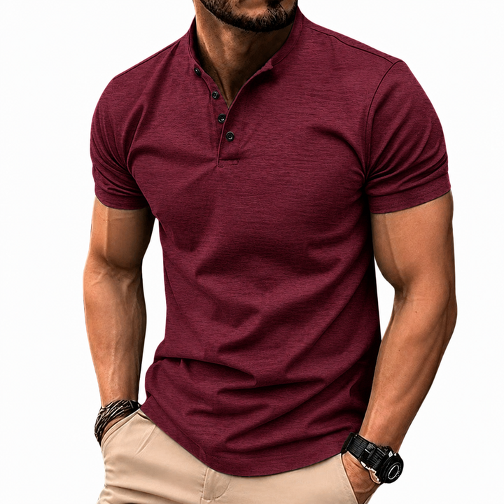 Stilvolles Herren Kurzarm Poloshirt, kombiniert Eleganz und Komfort. Perfektes Oberteil für Männer.