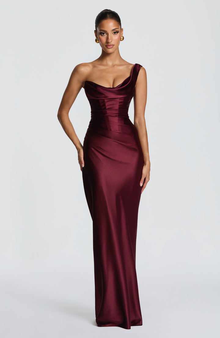 Elegantes One-Shoulder Abendkleid für Damen, perfektes Maxikleid für festliche Anlässe und Hochzeitsgäste.
