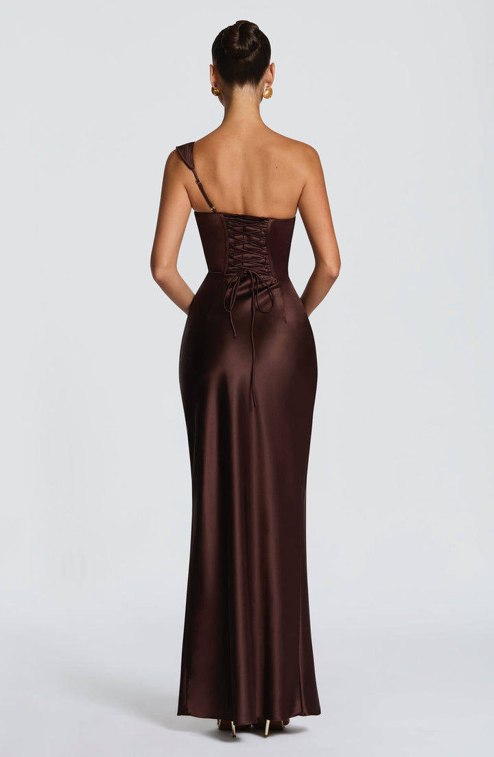 Festliches One Shoulder Abendkleid, Damen Maxikleid für eine unvergessliche Nacht.