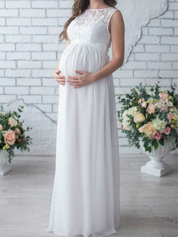 Stilvolles Damen Gürtelkleid, ärmellos, elegant und festlich, mit Rundhals, perfekt für besondere Sommeranlässe.