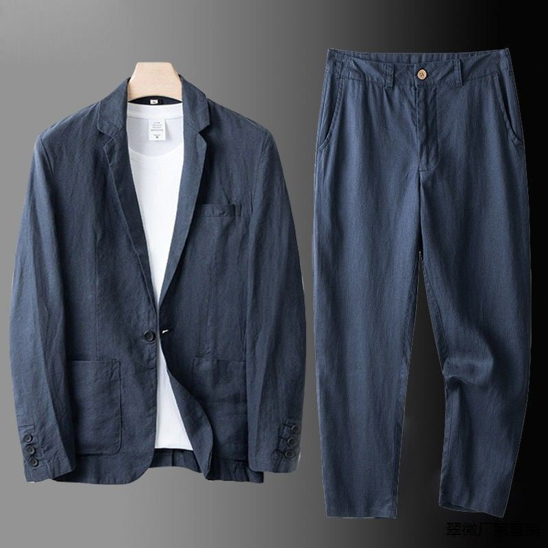 Stilvolles zweiteiliges Herren-Winter-Set, warm & bequem. Perfekt für die kalte Jahreszeit.