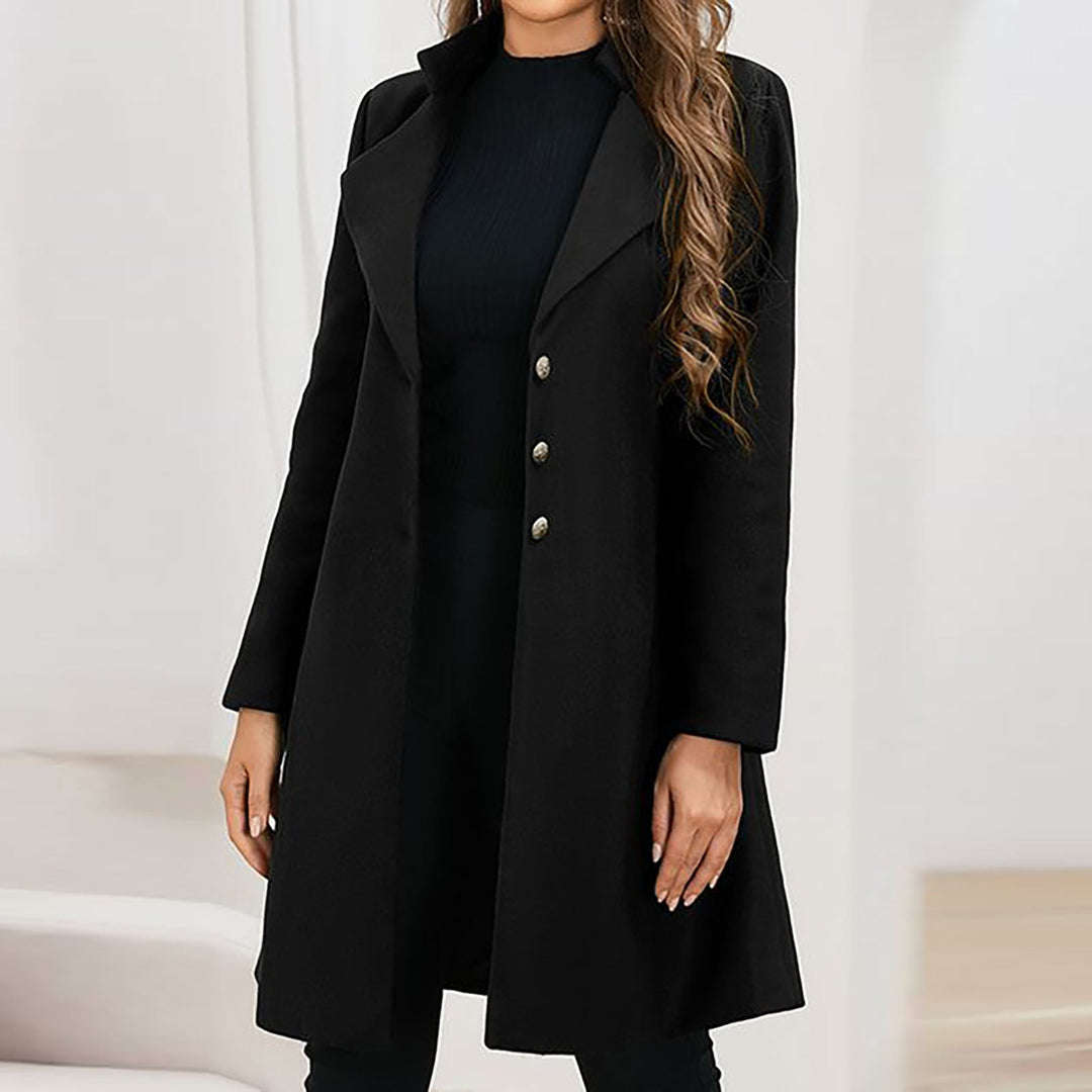 Eleganter Wintermantel für Damen, tailliert und vielseitig. Perfekt für Freizeit & Business-Look.