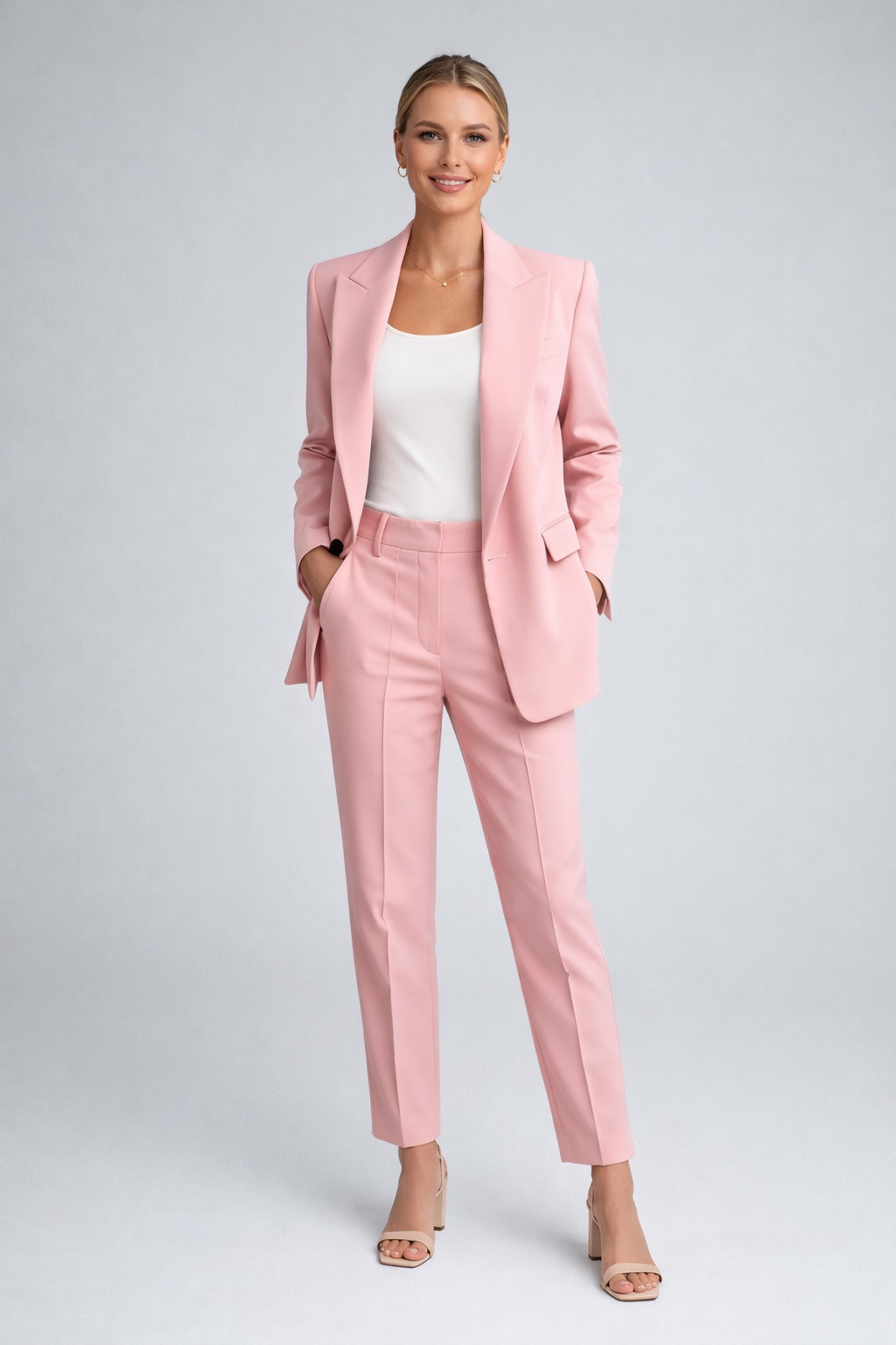 Chic & bequem: Damen Hosenanzug als Freitzeitanzug oder formeller Business-Look. Vielseitiger Zweiteiler.