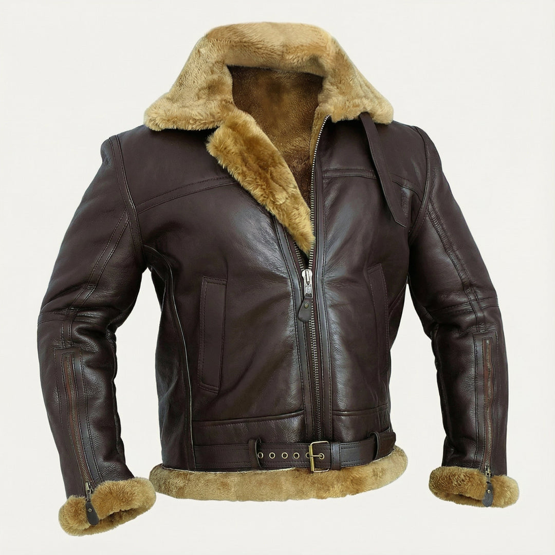 Moderne Herren Jacke im ikonischen Piloten-Design, kombiniert Stil mit höchstem Tragekomfort.