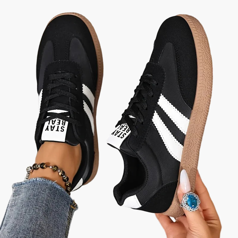 Grüne Damen Retro Freizeitschuhe, atmungsaktiv und bequem, für entspannte Stunden oder City-Trips.