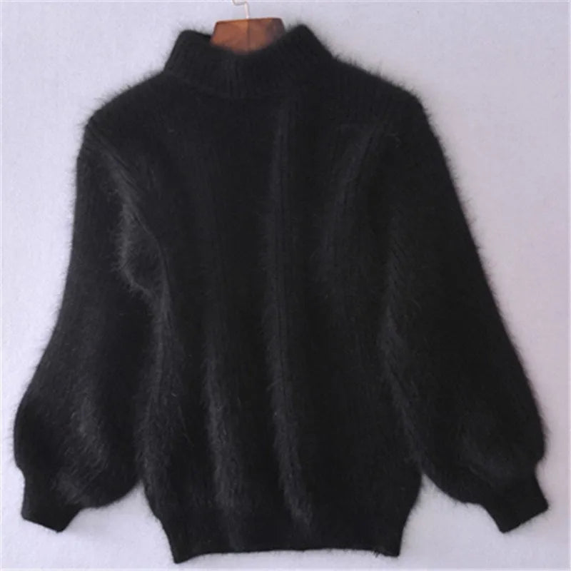 Warmer und weicher Damen Strickpullover. Vielseitiger Langarm-Pulli für gemütliche und elegante Winteroutfits.