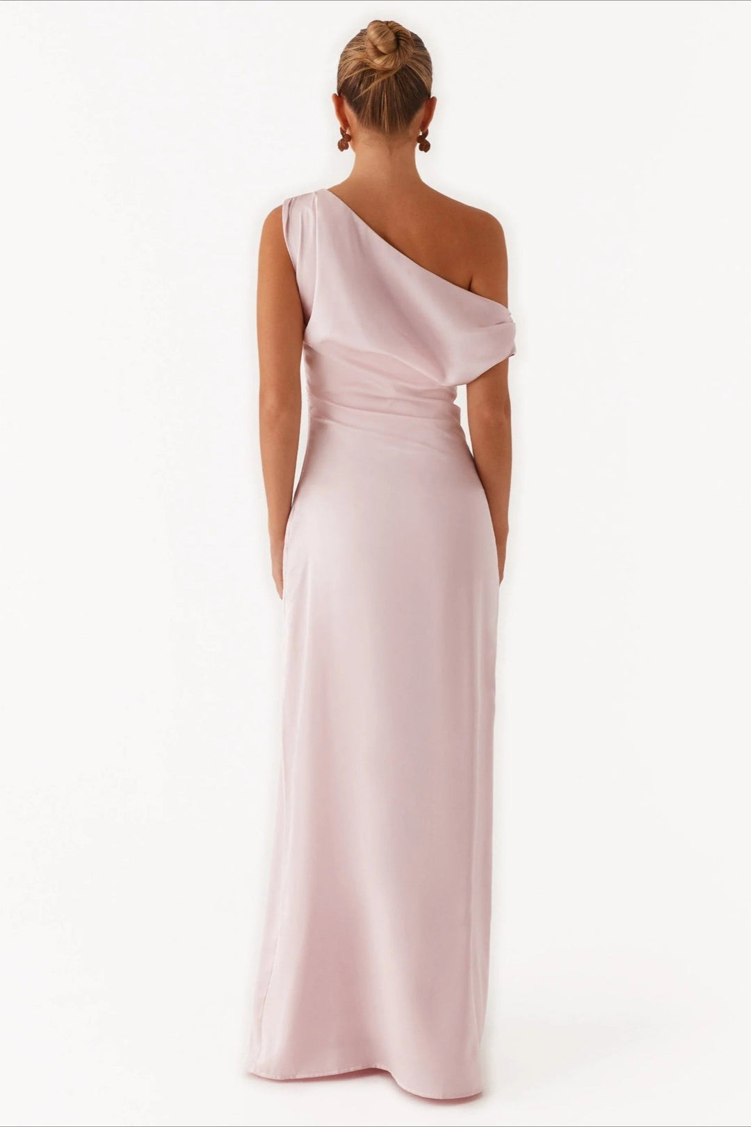 Asymmetrisches, elegantes Damen Maxikleid, perfektes Abendkleid, fließend und festlich.