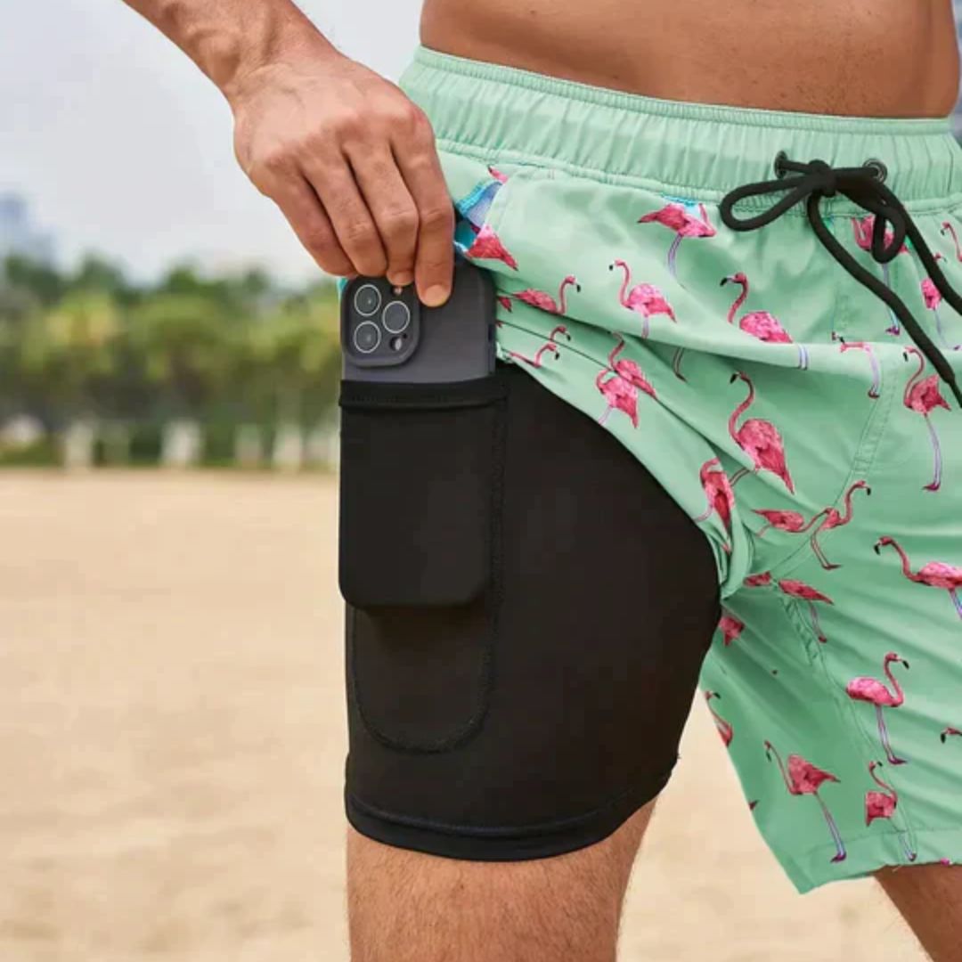 Vielseitige Herren Badehose für Sommer & Strand. Schnelltrocknende Bademode, perfekt zum Schwimmen & für die Freizeit.