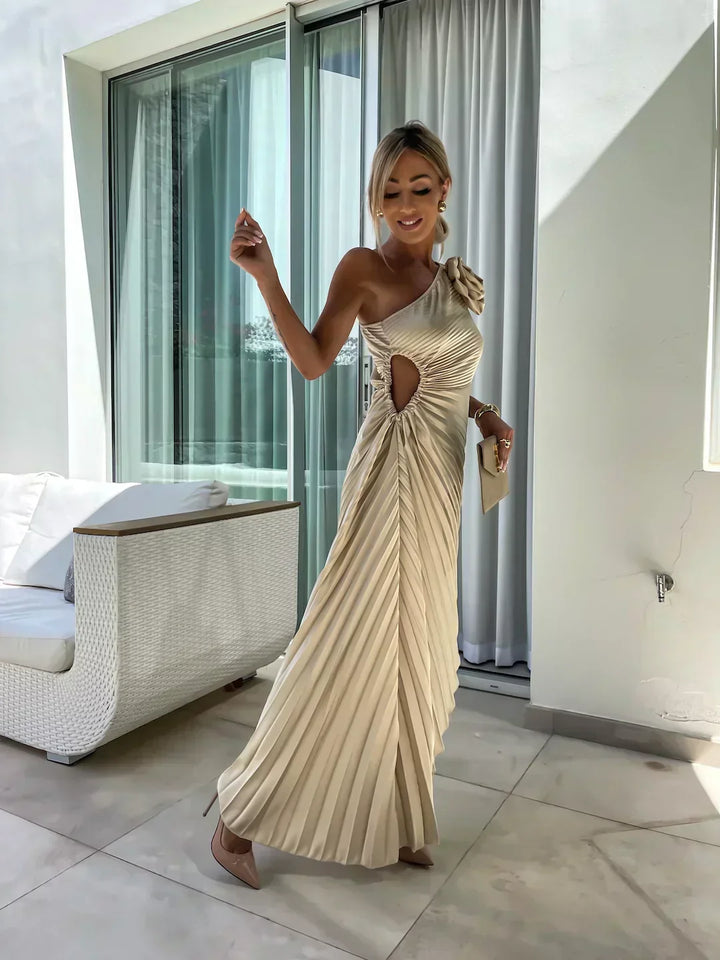 Modisches frühlingshaftes Abendkleid für Damen, ärmelloses Maxikleid, elegant und bequem.