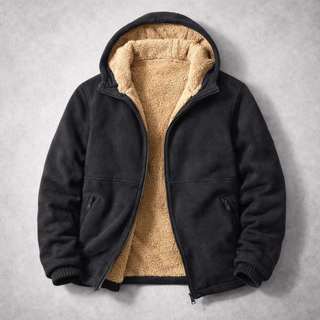 Die perfekte Herren Winterjacke, grün, warm, gemütlich und zuverlässig wetterfest für den Winter.