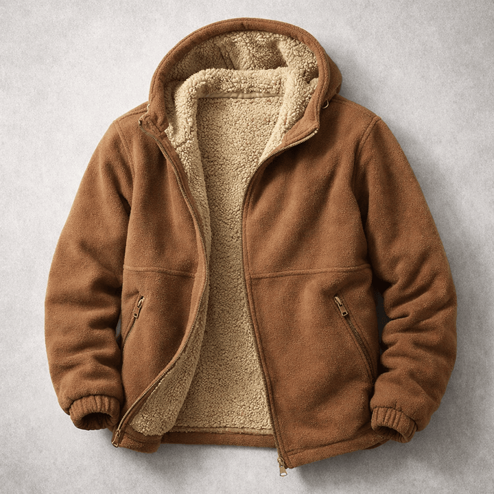 Vielseitige Herren Freizeit-Winterjacke, grün, warm, gemütlich und ideal für jeden Tag.