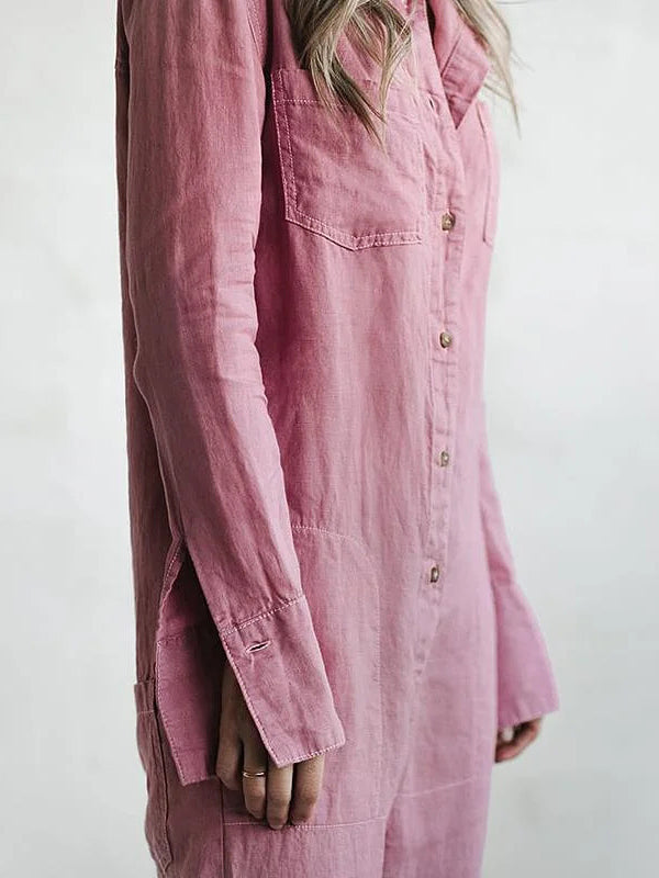 Moderner langärmeliger Damen Jumpsuit Sydney, eleganter Freizeit Overall für jeden Anlass.