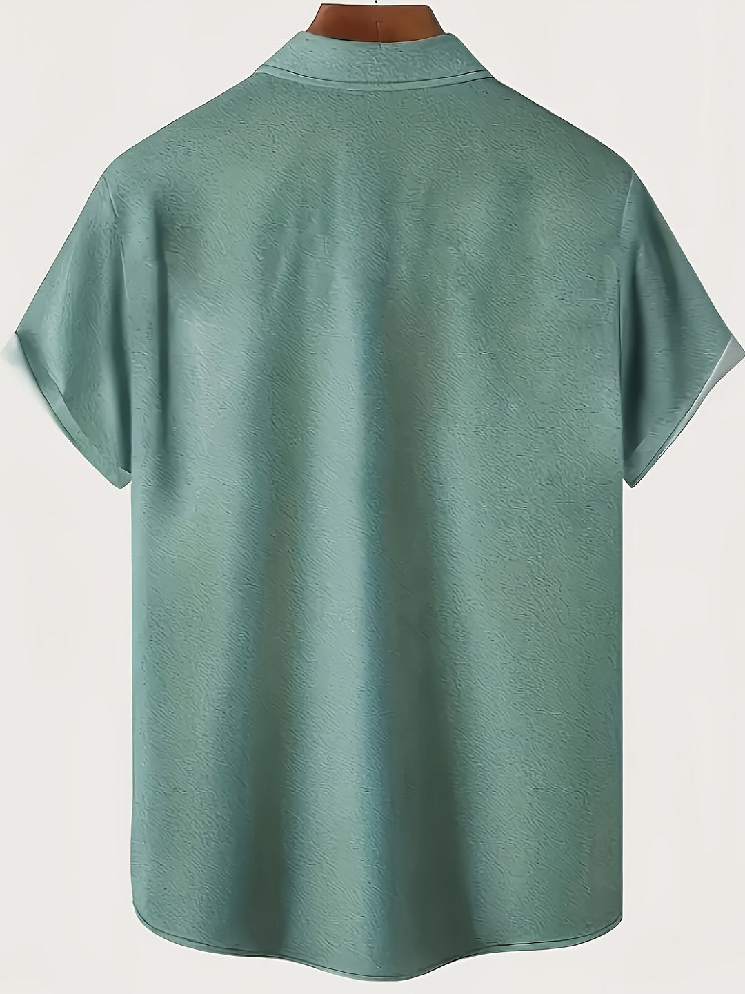 Stylisches Herren Strandhemd in Grün mit tropischem Streifenprint, perfekt für lässige Sommer-Outfits.