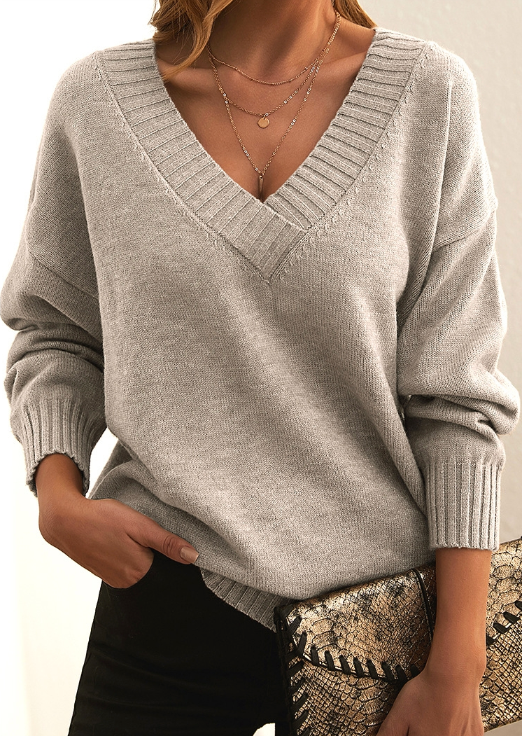 Hochwertiger Damenpullover mit V-Ausschnitt, bequem und schick für den Alltag oder das Büro.
