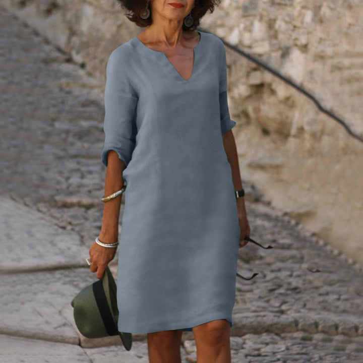 Alltagstaugliches Damenkleid. Leichtes Frühlingskleid, vielseitig und bequem für jede Dame.