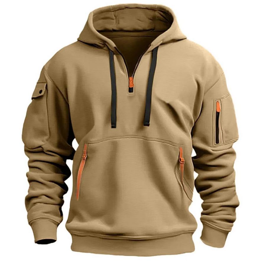 Schwarzer Unisex Kapuzenpullover. Kuscheliger Hoodie für Freizeit, Sport oder entspannte Momente im Herbst und Winter.