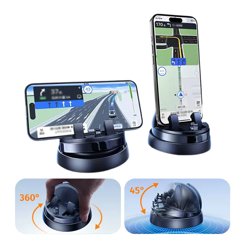 Handyhalterung Auto, 360° drehbar, rutschfest, für sichere Smartphone-Navigation im Fahrzeug.