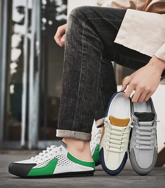 Robustes, aber weiches Obermaterial der nachhaltigen Herren Slipper, langlebig und komfortabel.
