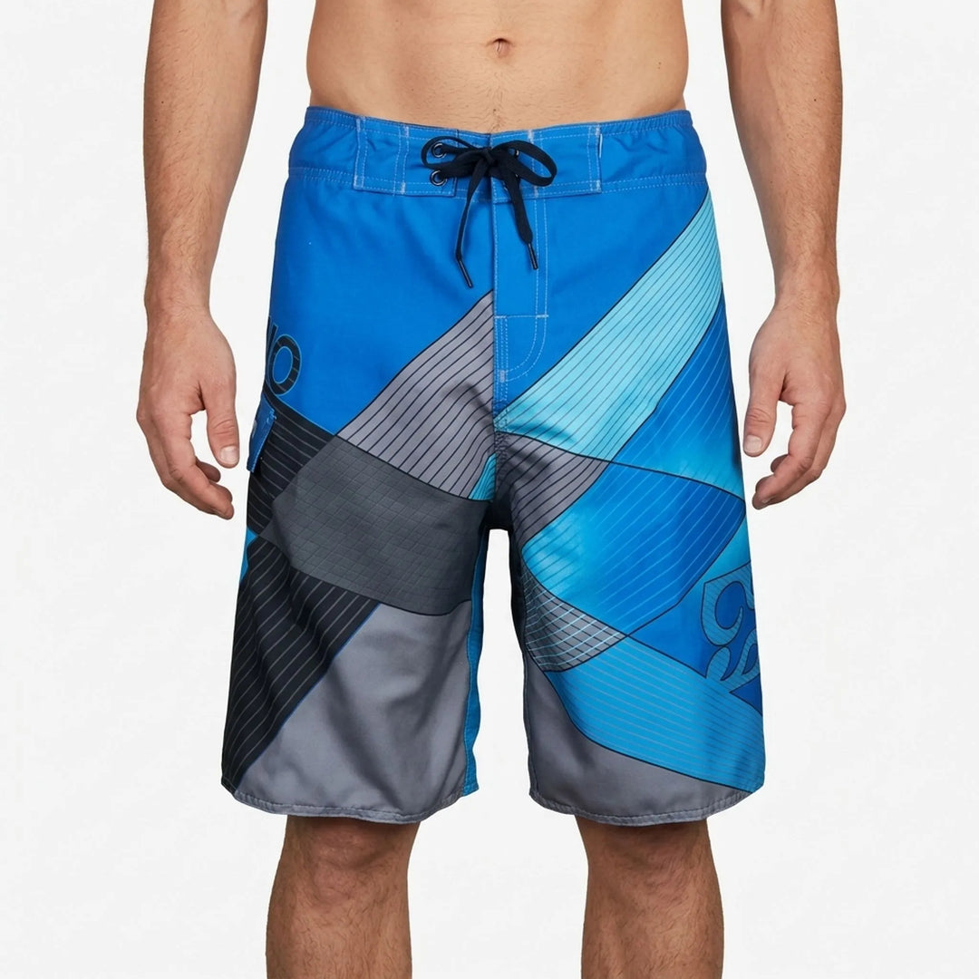 Bequeme Herren Schwimmshorts schnelltrocknend, auffälliges Muster. Must-have für Beachwear & Urlaub.