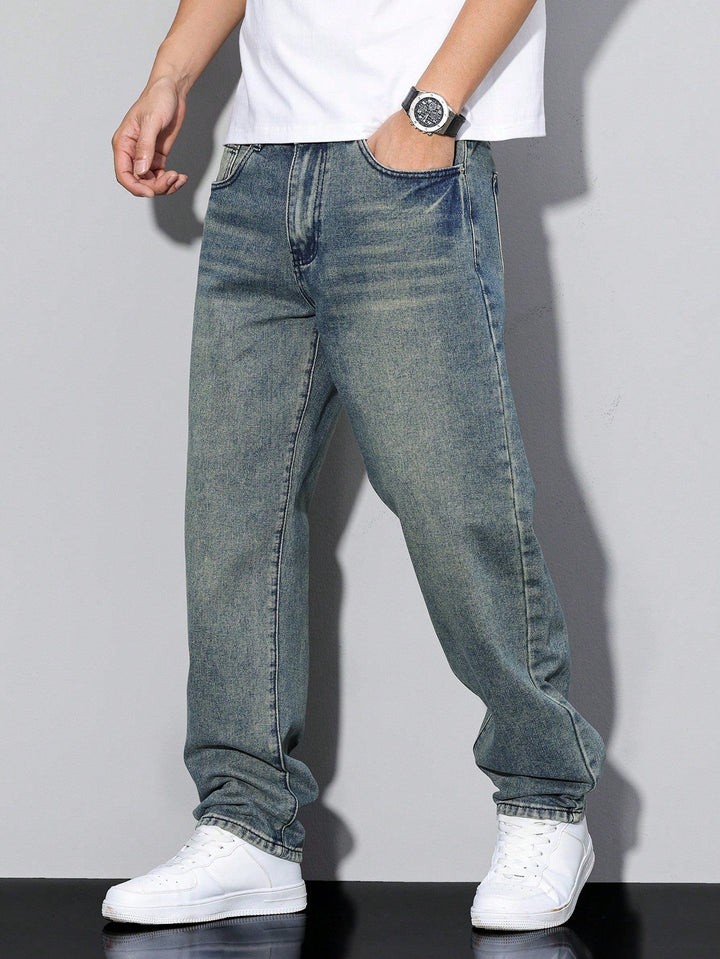 Herren Baggy Jeans, komfortable Loose Fit Hose – dein Essential für Urban Fashion.