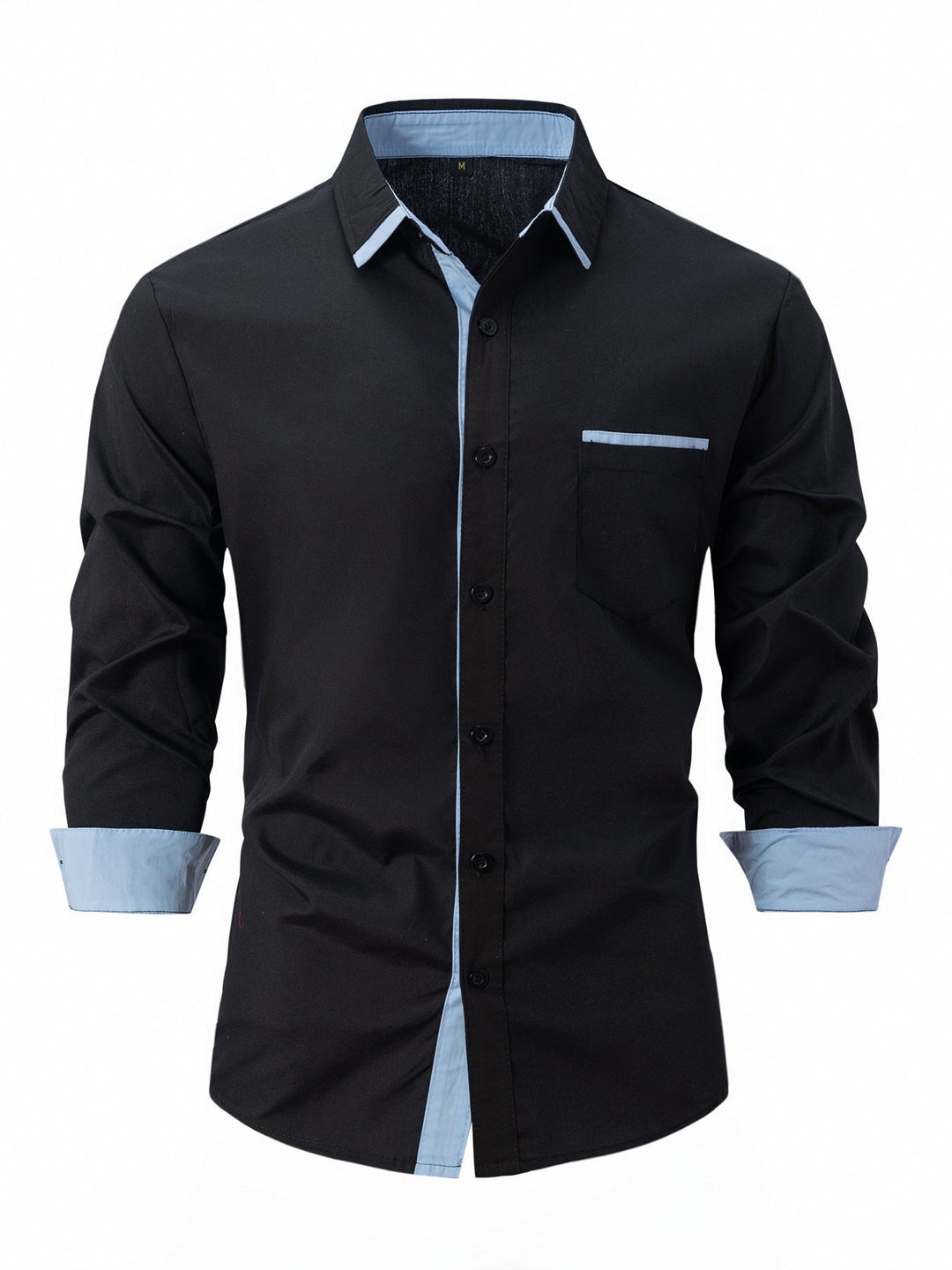 Modisches Slim Fit Herren Businesshemd mit Langarm und elegantem Streifenmuster, ideal für formelle Anlässe.
