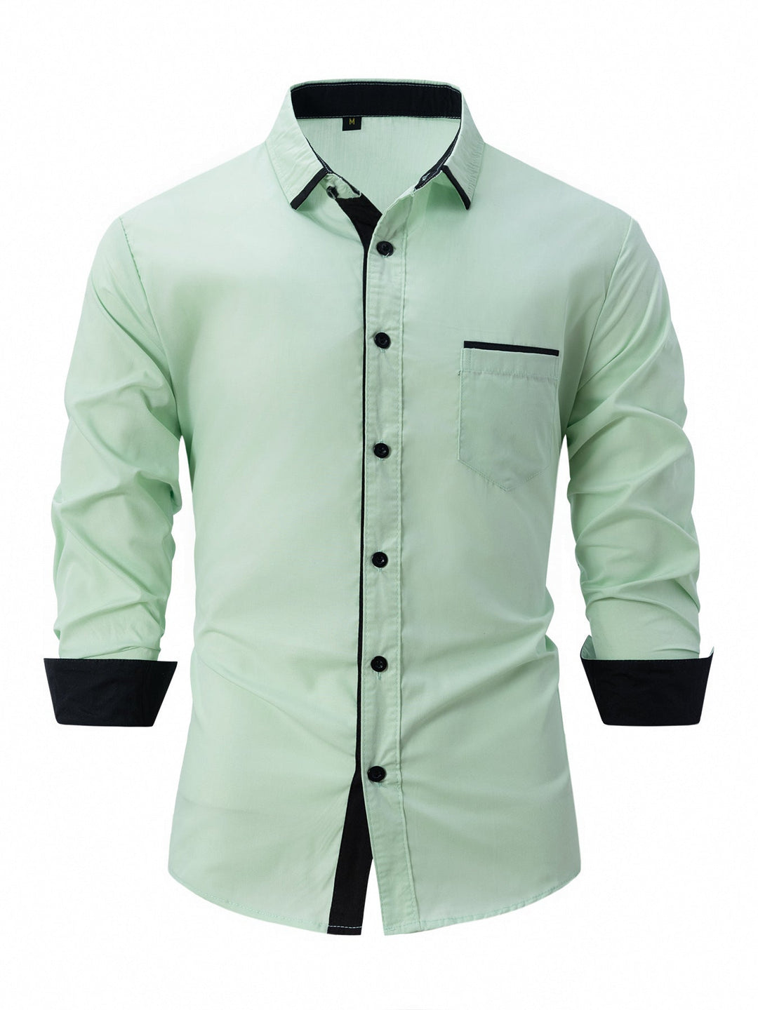 Bügelfreies Herren Businesshemd Slim Fit mit Langarm und stilvollem Streifenmuster, perfekt für den Arbeitsalltag.