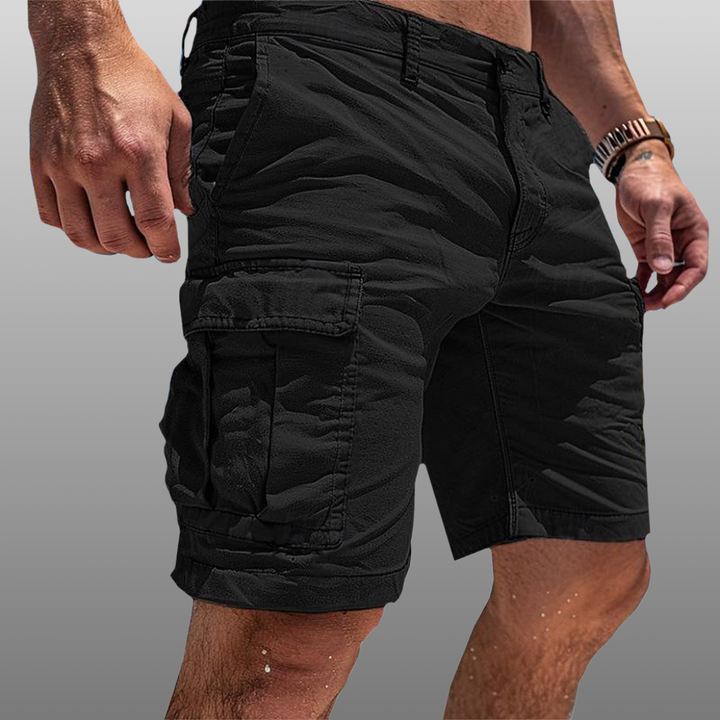 Hochwertige Herren Cargo-Shorts aus atmungsaktivem Stoff, eine bequeme und vielseitige kurze Hose für Herrenmode.
