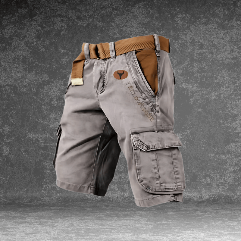Herren Cargo Shorts Regular Fit in Dunkelblau, vielseitige Kurze Hose für Freizeit & Sommer mit praktischen Taschen.