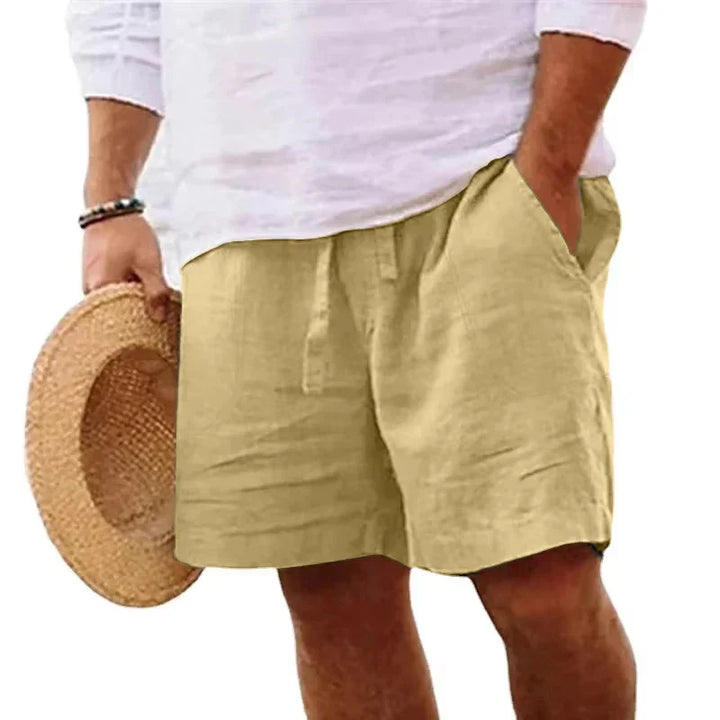 Leichte Herren Sommerhosen mit Kordelzug für optimalen Komfort. Bequeme kurze Shorts für heiße Tage.