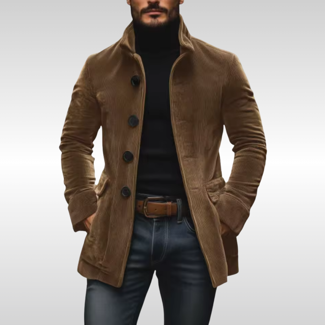 Hochwertige Herren Vintage Übergangsjacke mit Vintage-Stil-Elementen. Klassische Jacke für den Übergang.