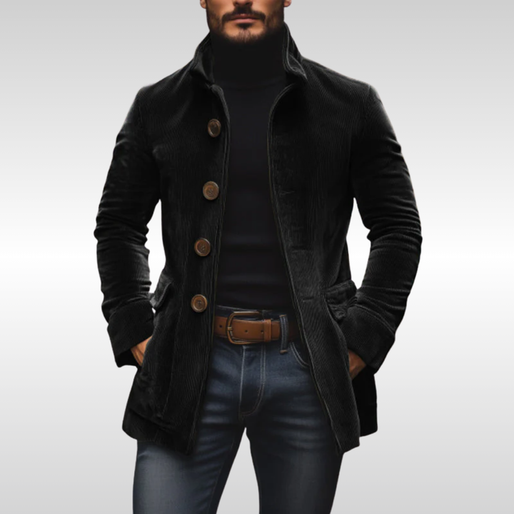 Elegante Herren Vintage Übergangsjacke für vielseitiges Layering. Perfekte Herbst- & Frühjahrsjacke.
