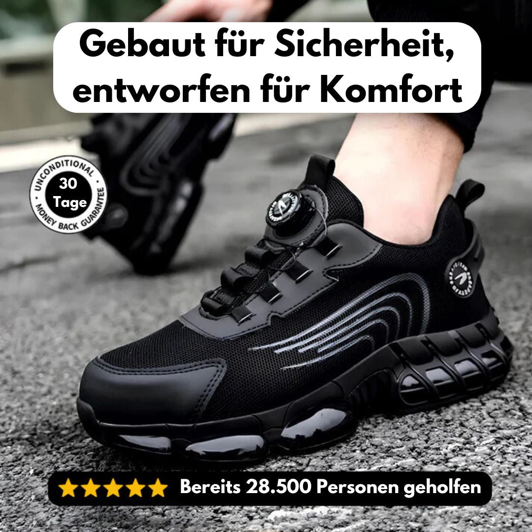 Herren Ergonomischer Sicherheitsschuh mit Stahlkappe & Durchtrittschutz für optimalen Komfort bei der Arbeit.