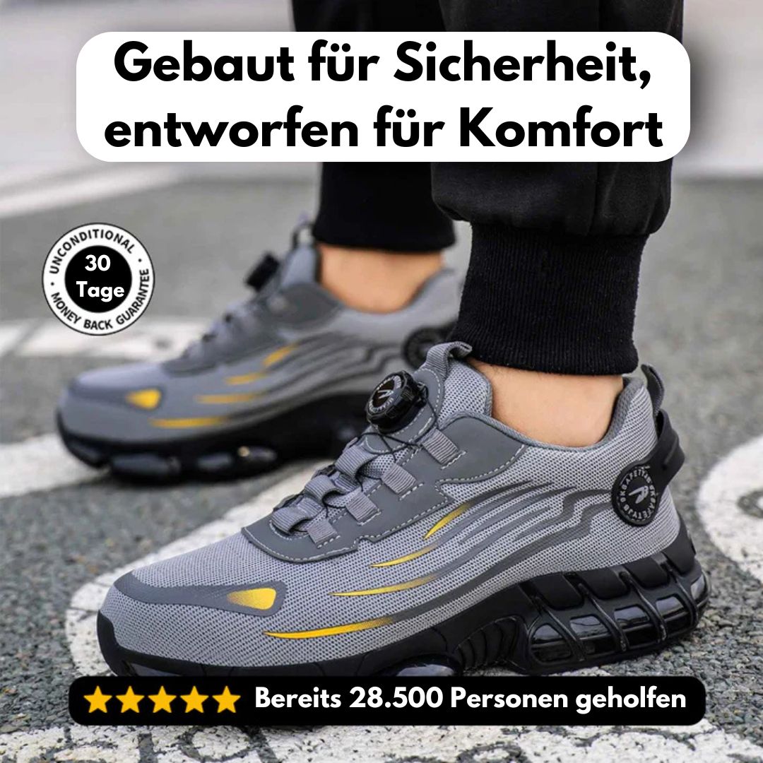 Robuster Arbeitsschuh für Herren, schmerzlindernd & ergonomisch, ideal für lange Arbeitstage.