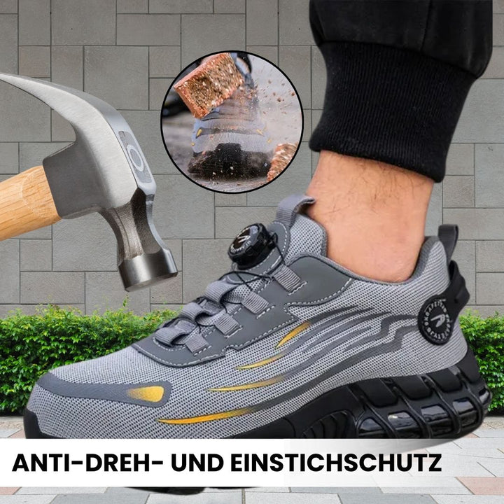 Innovative Herren Sicherheitsschuhe mit ergonomischem Design, robustem Schutz und optimalem Tragekomfort.