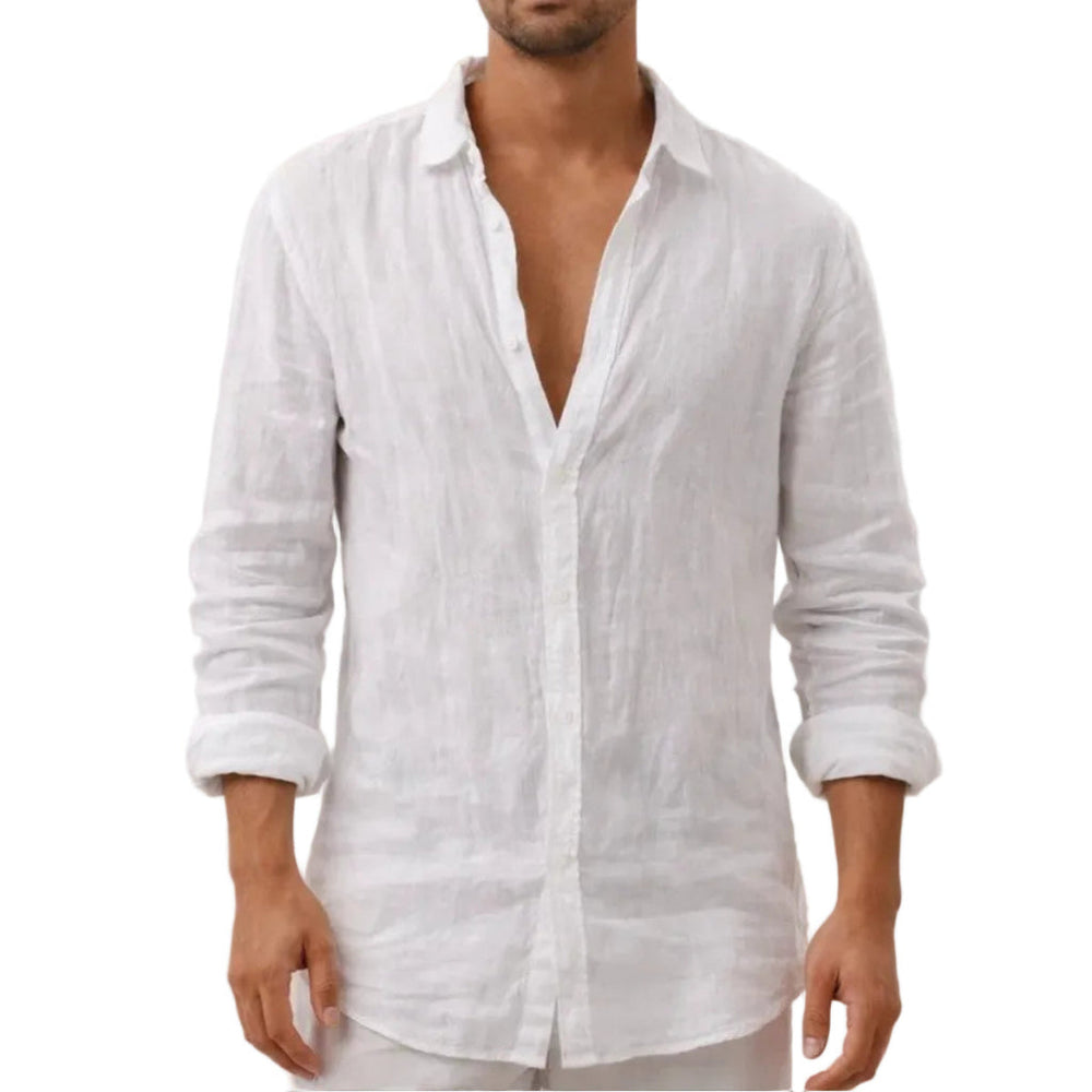Bequemes Herren Casual Hemd in Regular Fit, mit offenem Kragen; leichtes Sommerhemd für vielseitige Looks.