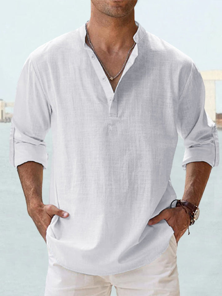 Vielseitiges Herrenhemd für den Smart Casual Look. Ganzjährig tragbar, bequem und elegant.