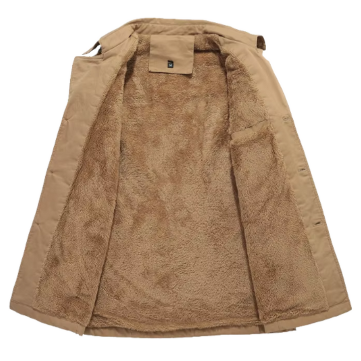 Vielseitige gepolsterte Herren Trenchjacke, ideal als Business- oder Freizeitjacke im Herbst.